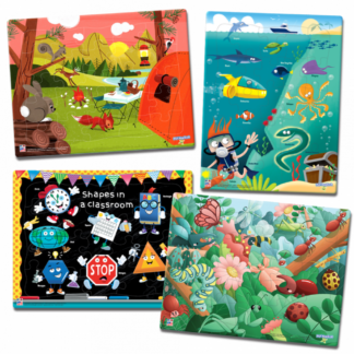 4-Pack Puzzles Shapes