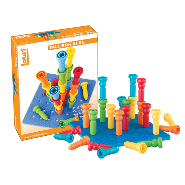 Tall-Stackers™ Pegs & Pegboard Set