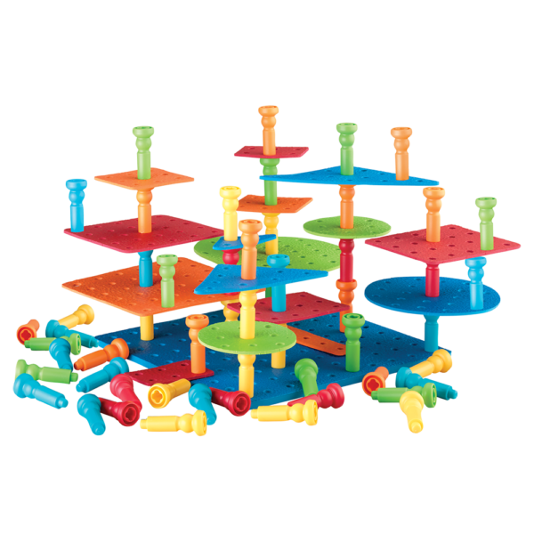 Tall-Stackers™ Pegs Building Set