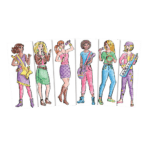 1350z Fashion Plates Superstar Drawings