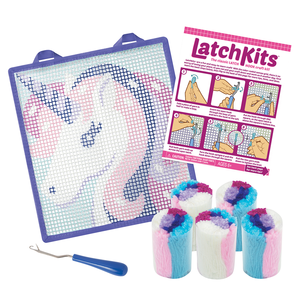 Animal Latch Hook Craft Kits Cartoon Rabbit Latch Hook Kit, DIY