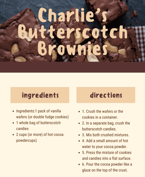 Brown Cream Cookies General Recipe Card