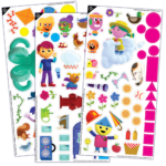 1878 Colorforms Charlie Play Set Sheets Sq