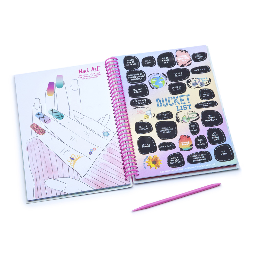 Pink and Main - Scratch Off Stickers - Sheets Insert