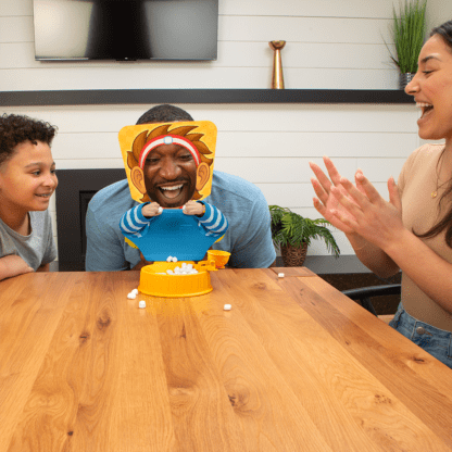 Family playing Marshmallow Madness game